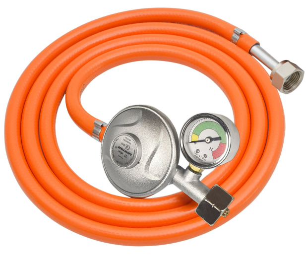 LECHAR Wąż + reduktor z manometrem + zł. krótka prosta 2m - 1286069 - zdjęcie